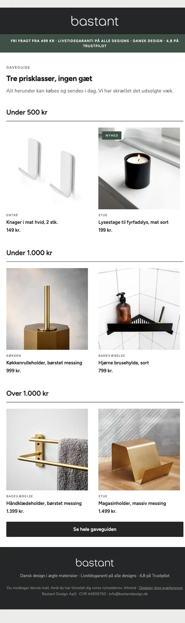 Kampagne · Gaveguide