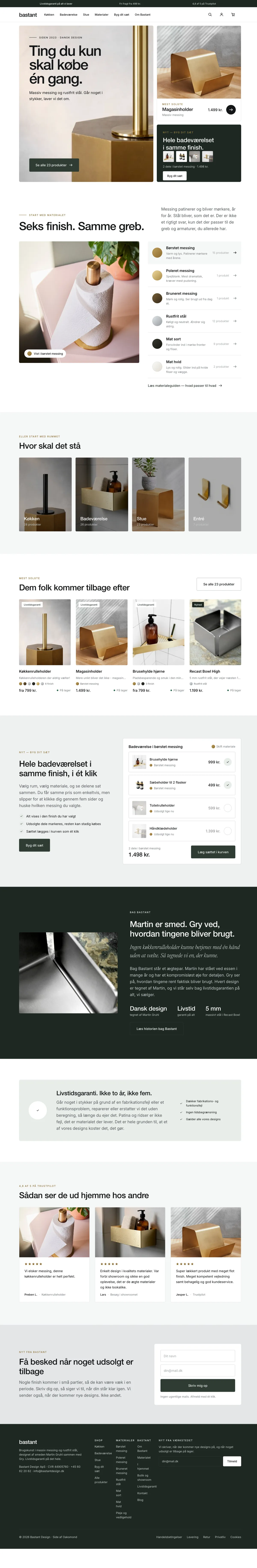 bastantdesign.dk · Forside