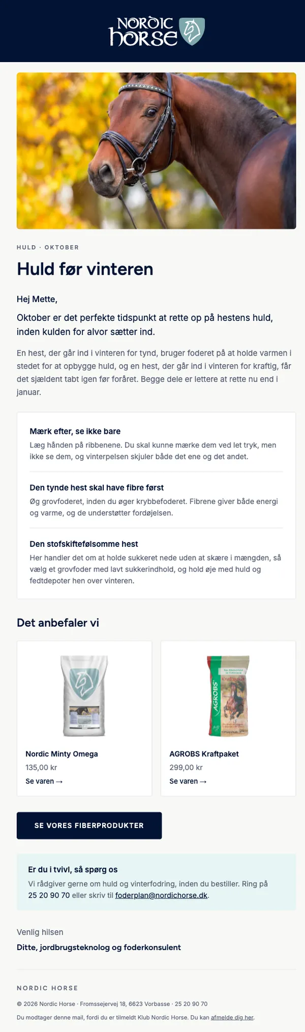 Kampagne · Huld før vinteren