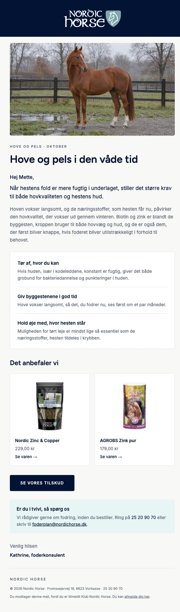 Kampagne · Hove og pels