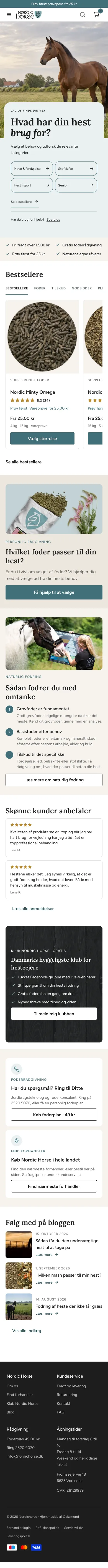 nordichorse.dk på mobil