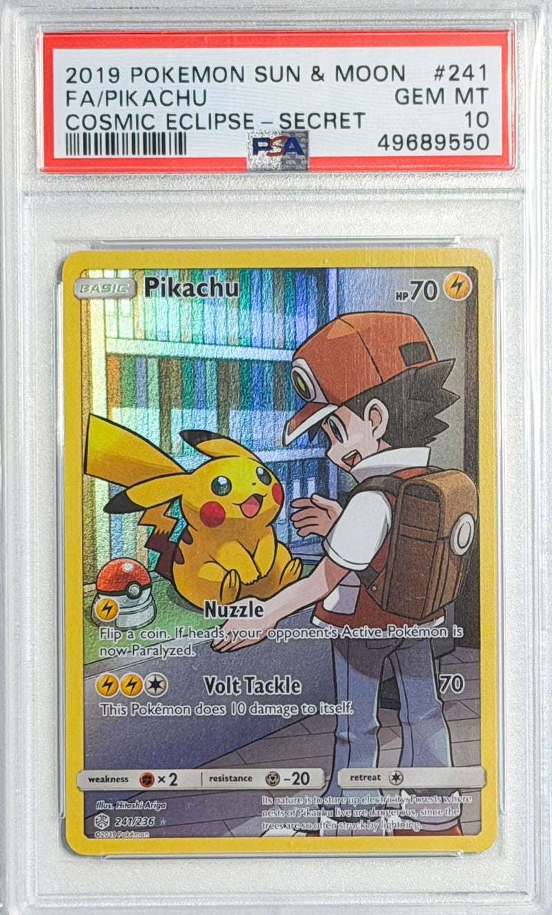 Pikachu Cosmic Eclipse PSA 10
